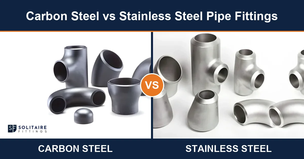 Carbon steel and stainless steel pipe fittings